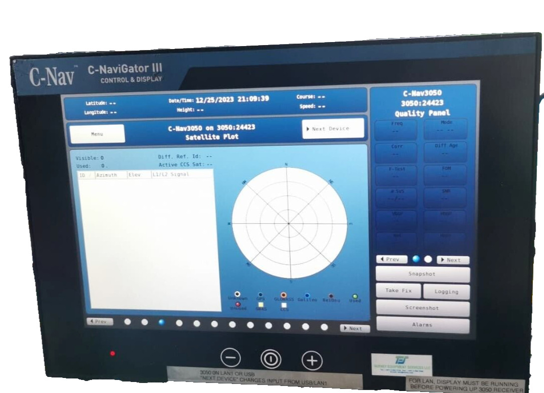 OCEANEERING HD 13T21 CCC-HDC-NABN-40152 OCEANEERING C-NaviGator III Control and Display HD 13T21 CCC-HDC-NABN-40152 4