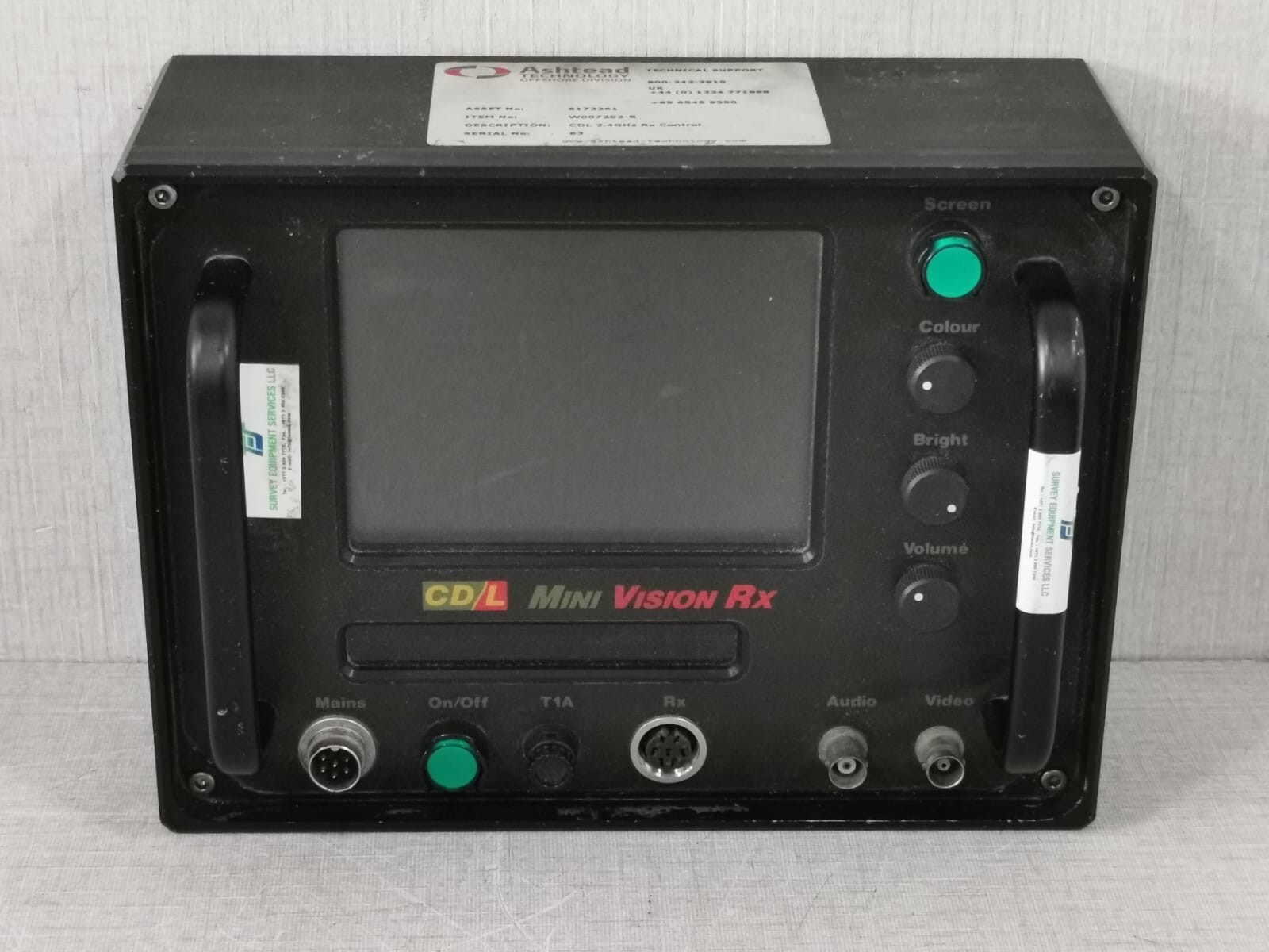 Ashtead Technology Mini Vision Rx CDL 2.4GHz Rx Control Display