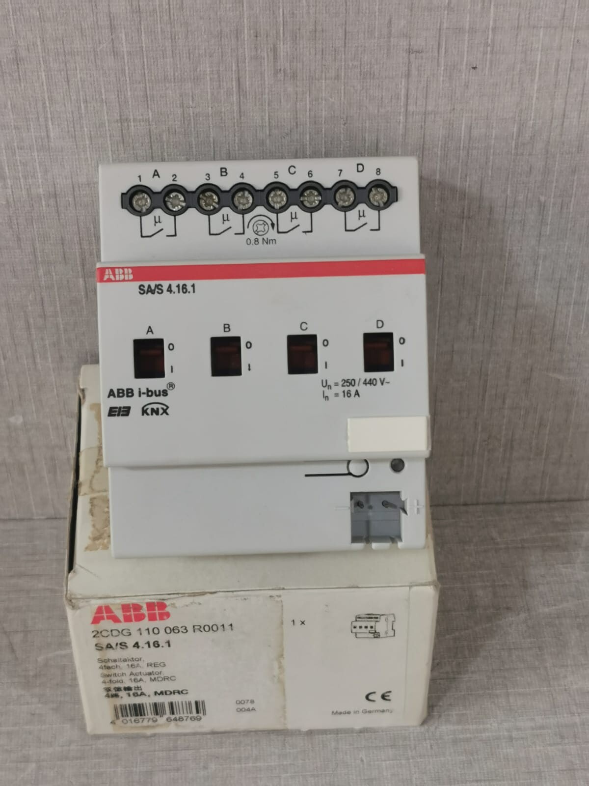 ABB SA/S 4.16.1 SWITCH ACTUATOR 2CDG 110 063 R0011 - Only Box