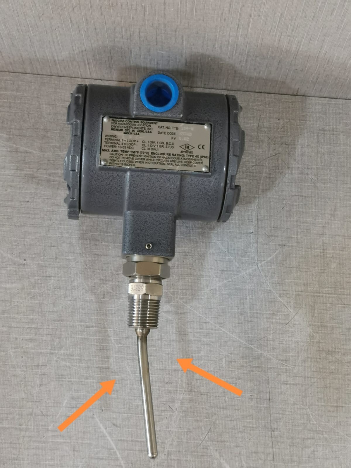 DWYER INSTRUMENTS TTE-104-W DWYER INSTRUMENTS TTE-104-W Temperature Transmitter 5