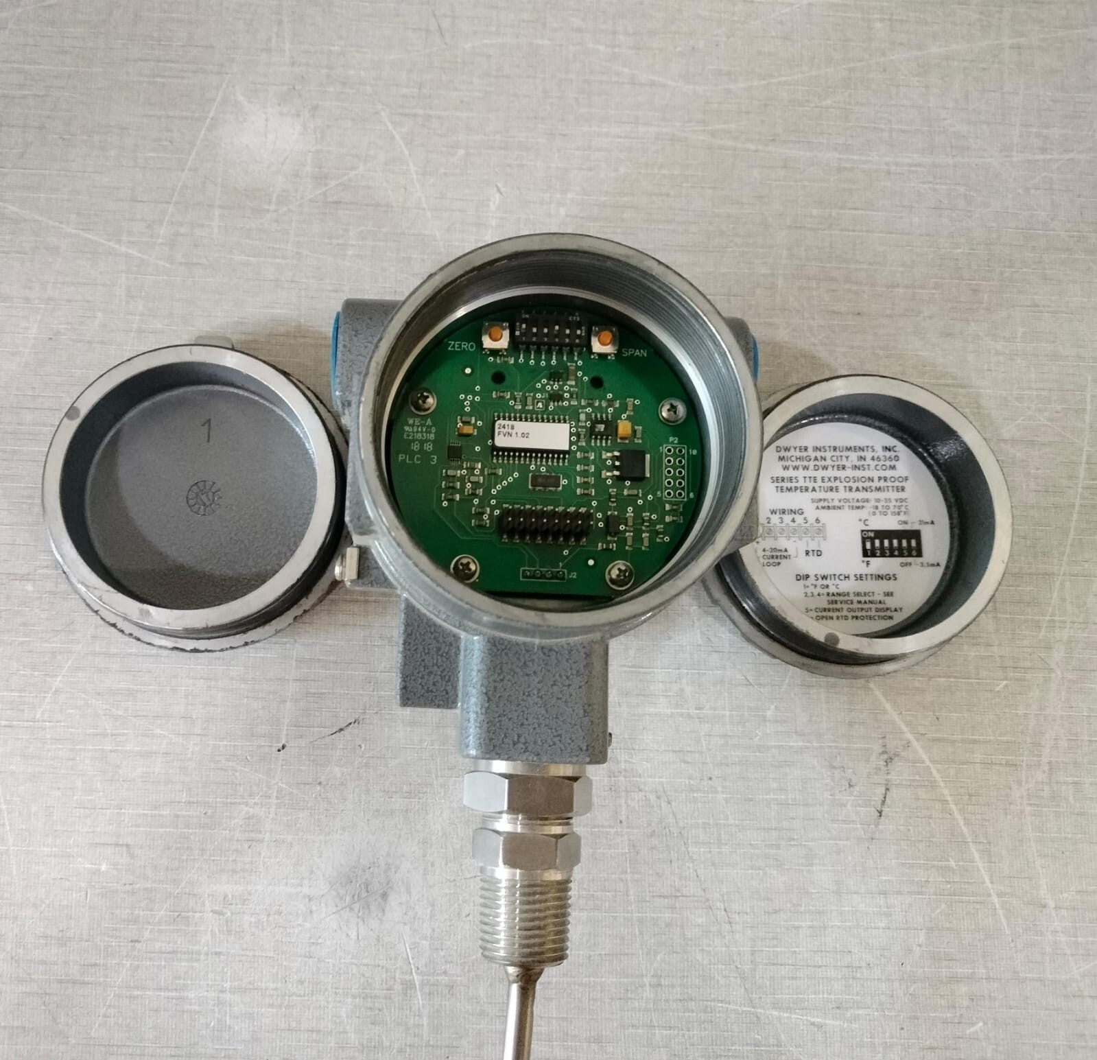 DWYER INSTRUMENTS TTE-104-W DWYER INSTRUMENTS TTE-104-W Temperature Transmitter 6