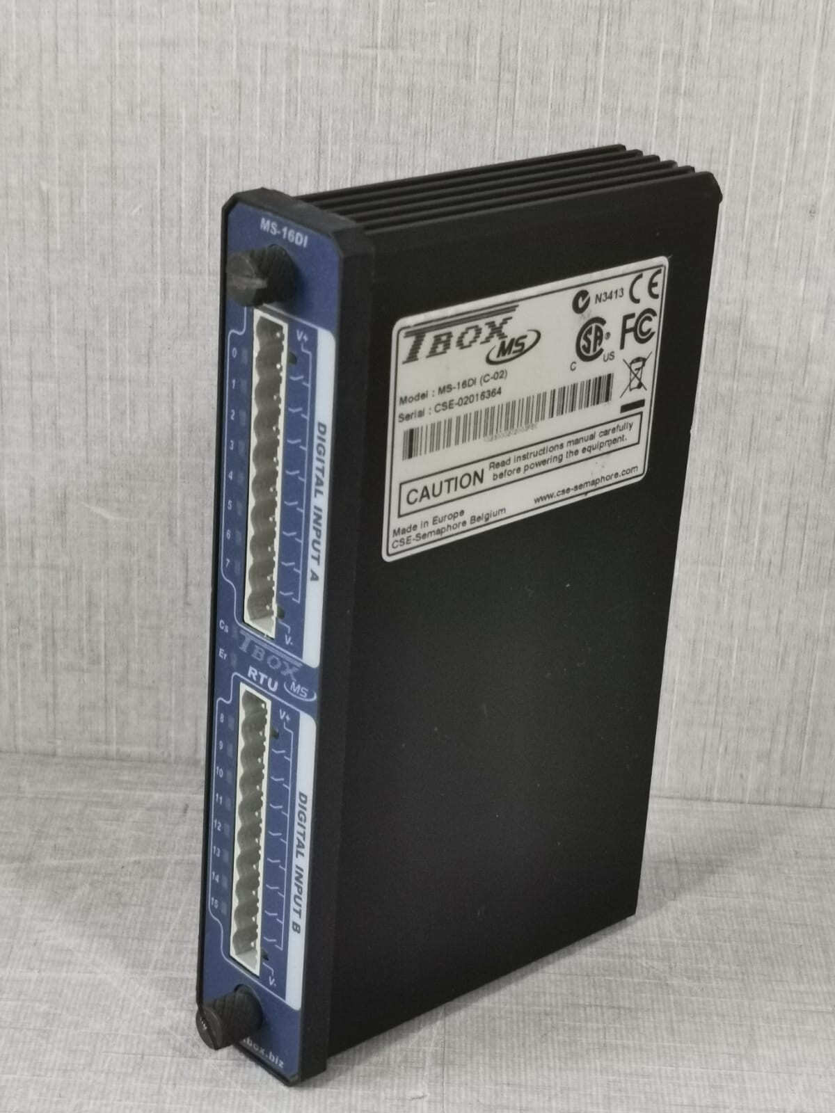 TBOX MS-16DI TBOX MS-16DI (C-02) DIGITAL INPUT MODULE 4