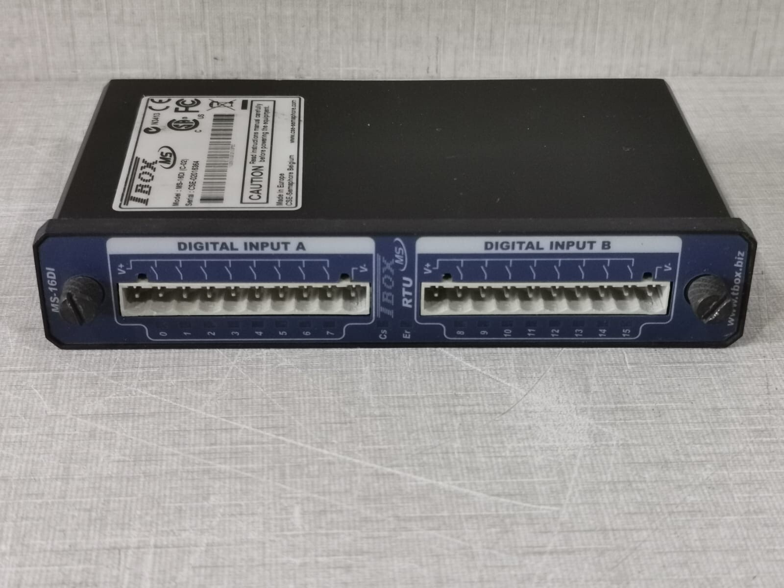 TBOX MS-16DI TBOX MS-16DI (C-02) DIGITAL INPUT MODULE 7
