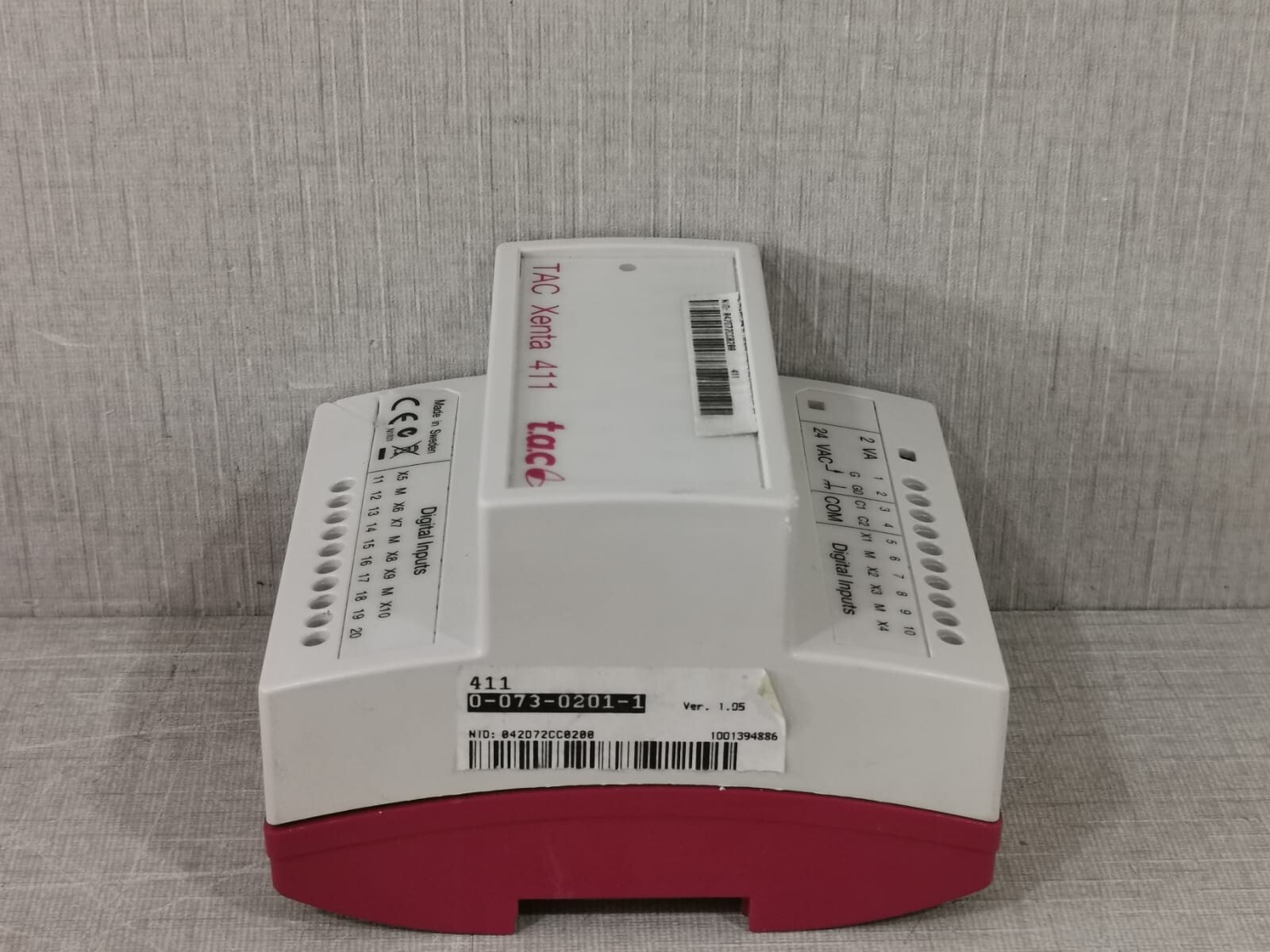 TAC XENTA 007302011 PCS TAC XENTA 411 DIGITAL INPUT MODULE WITH BASE 007302011 VER 1.05 5