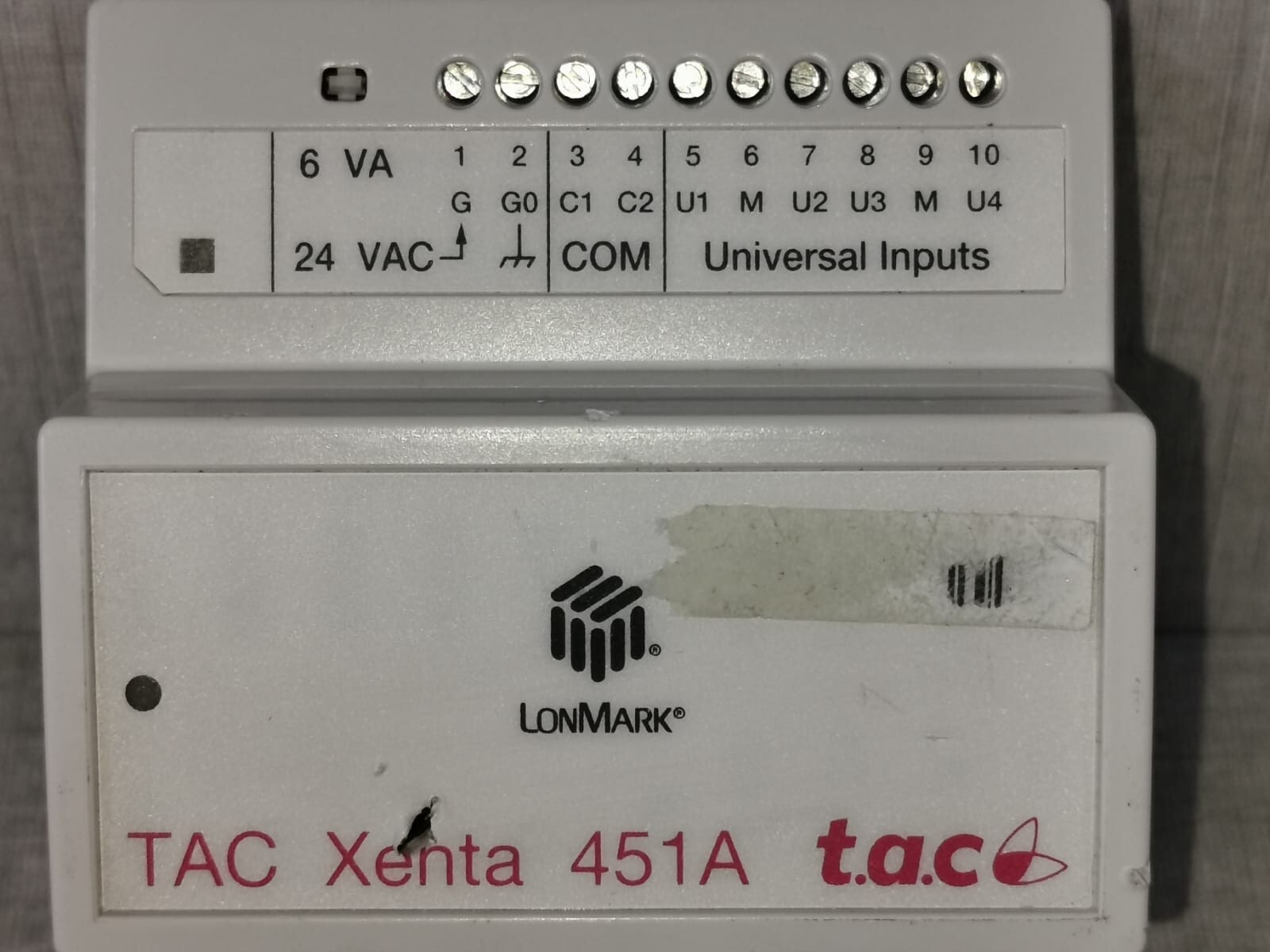 LONMARK 007302850 LONMARK TAC XENTA 451A UNIVERSAL I/OUTPUT MODULE 007302850-W/ DAMAGED 2