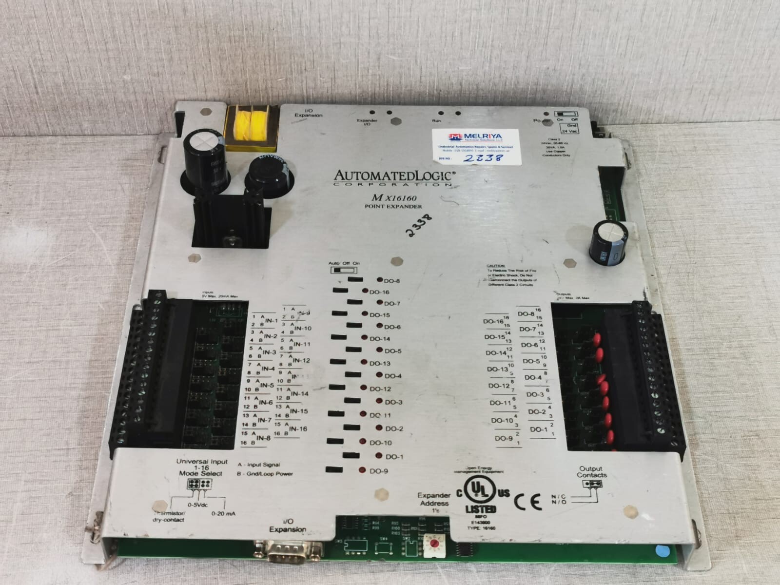 Automated Logic MX16160 AUTOMATED LOGIC MX16160 POINT EXPANDER 16160 CONTROL MODULE 6