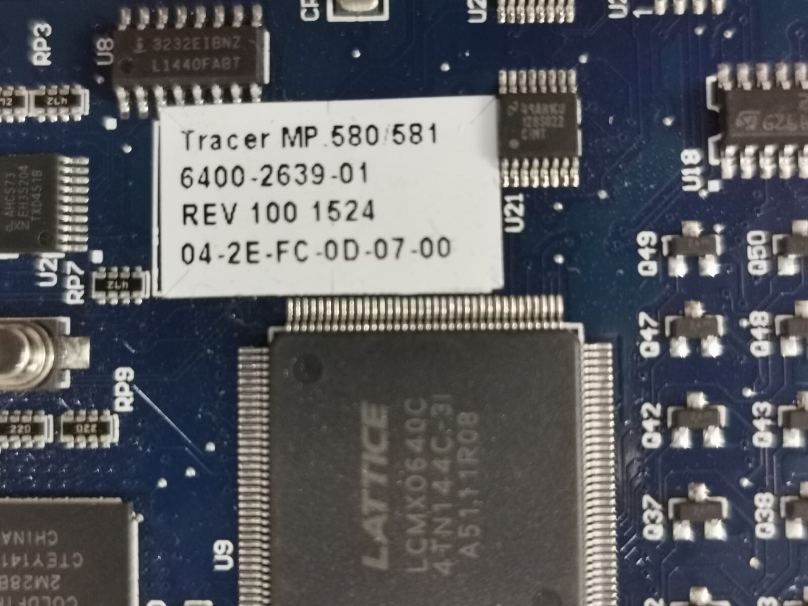 Trane TRANE-6400 TRANE 6400-2639-01 REV.100 1524 & TRANE 50100886 REV G CIRCUIT BOARD 2