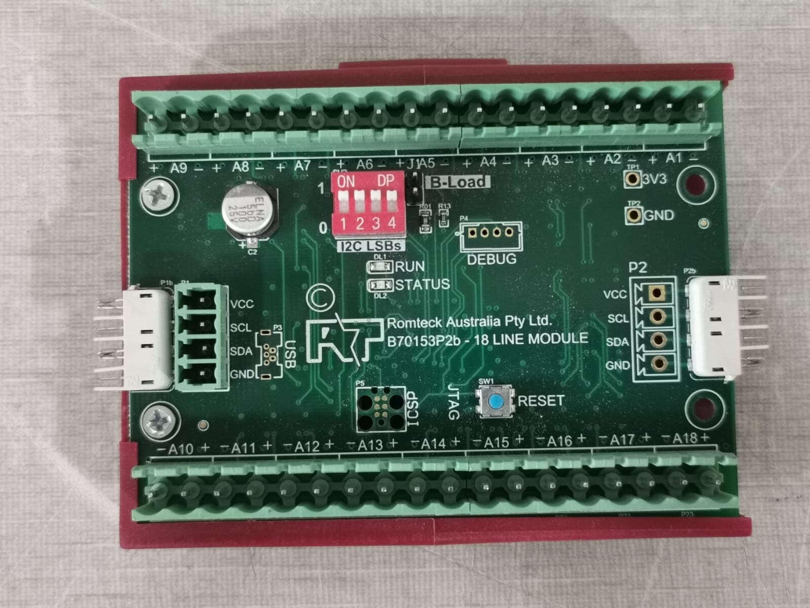 Romteck B70153P2B Romteck B70153P2b 18 Line Module PCB Card 3