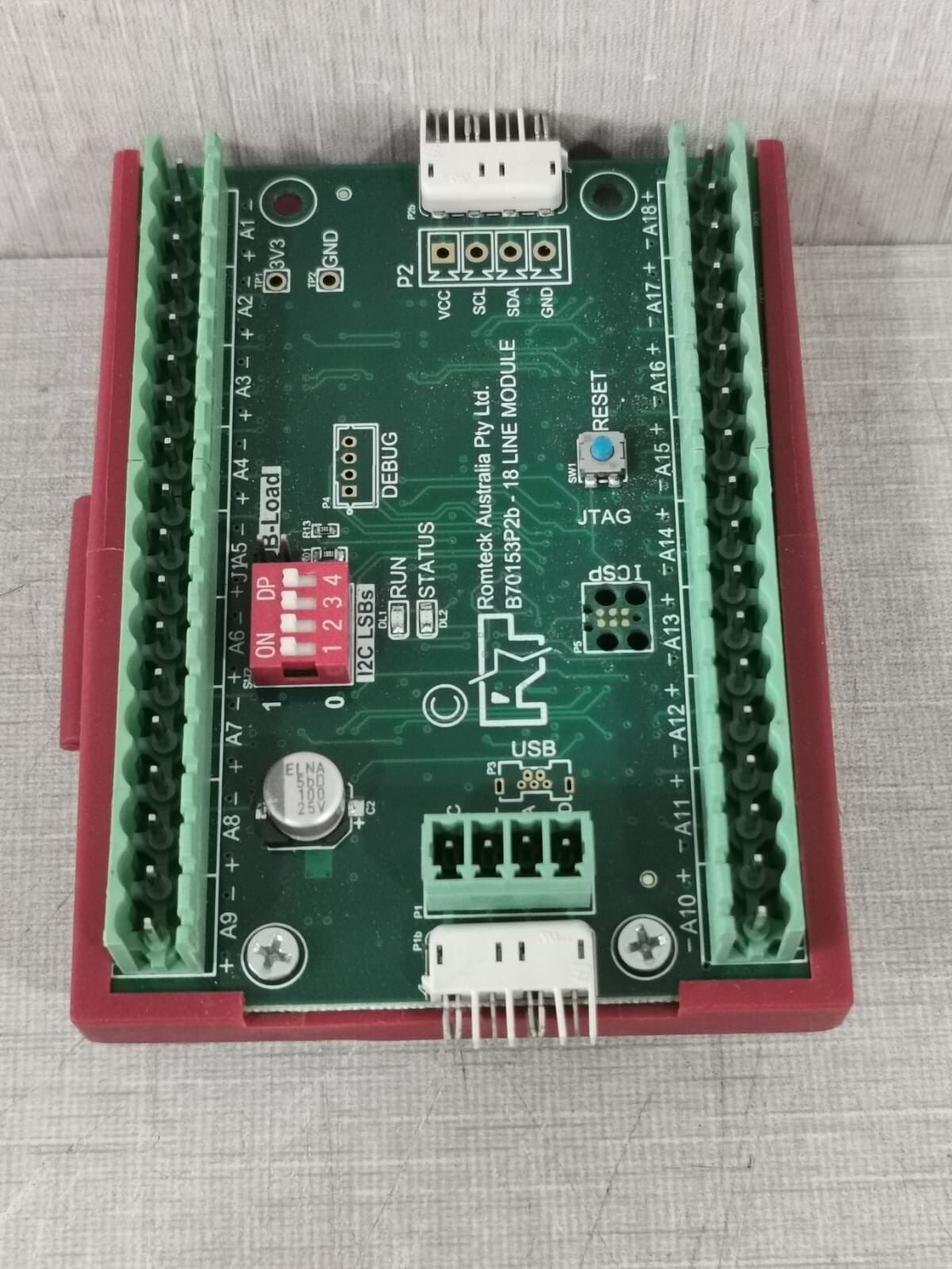 Romteck B70153P2B Romteck B70153P2b 18 Line Module PCB Card 7