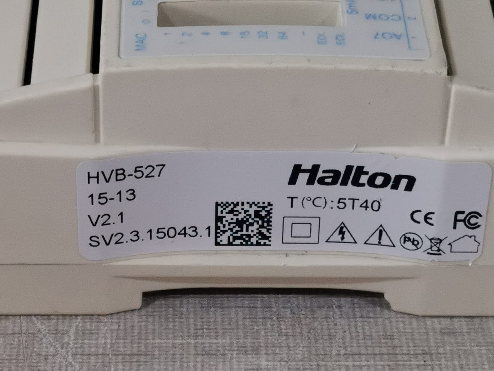 HALTON HVB-527 HALTON HVB-527 BACnet 2