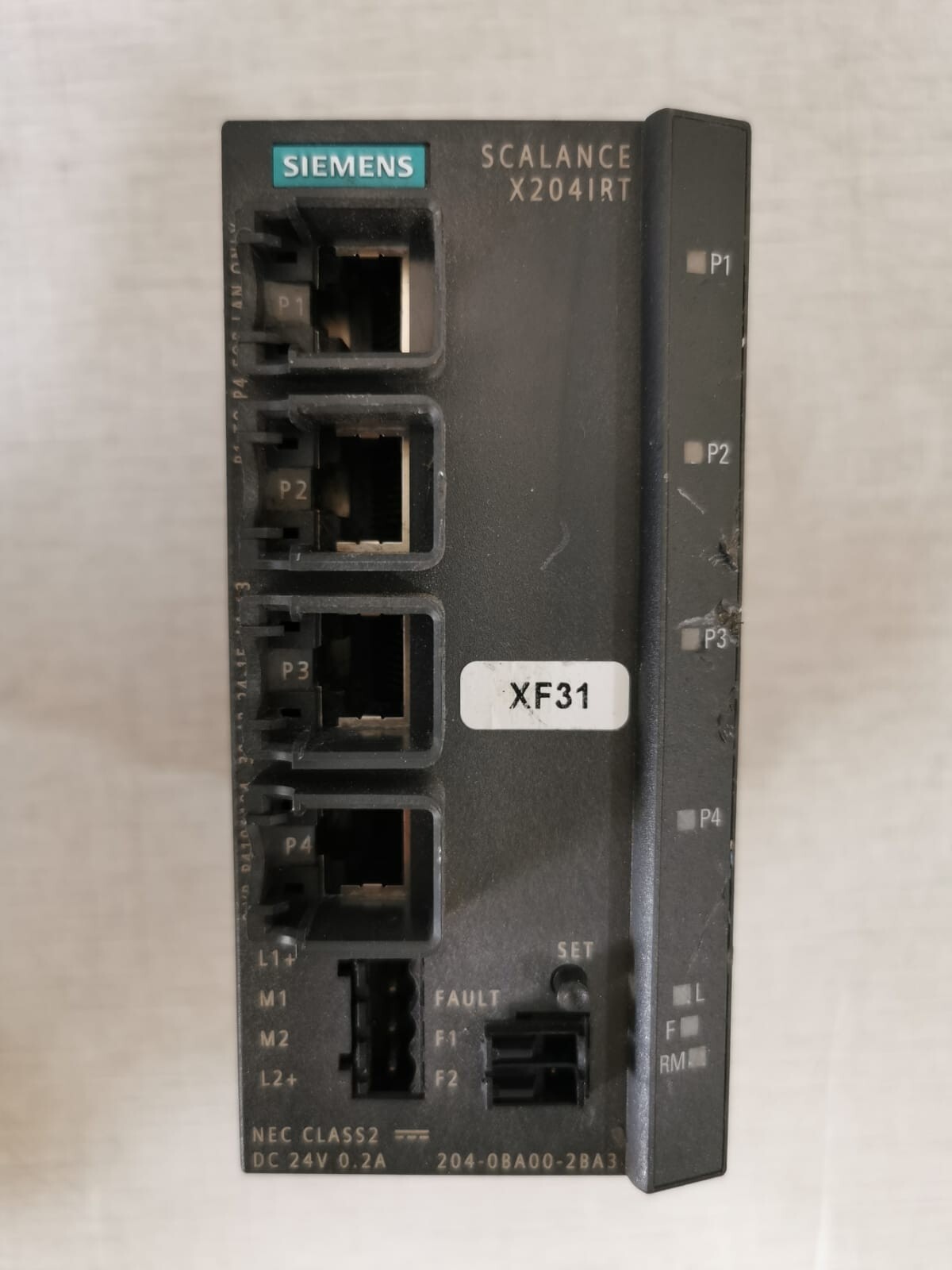 Siemens 6GK5204-0BA00-2BA3 Siemens SCALANCE X204IRT / 6GK5204-0BA00-2BA3 Simatic Ethernet Switch 4