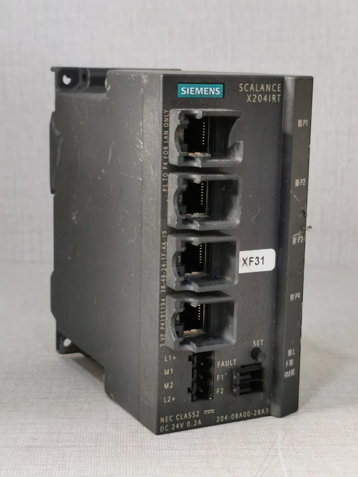 Siemens 6GK5204-0BA00-2BA3 Siemens SCALANCE X204IRT / 6GK5204-0BA00-2BA3 Simatic Ethernet Switch 5