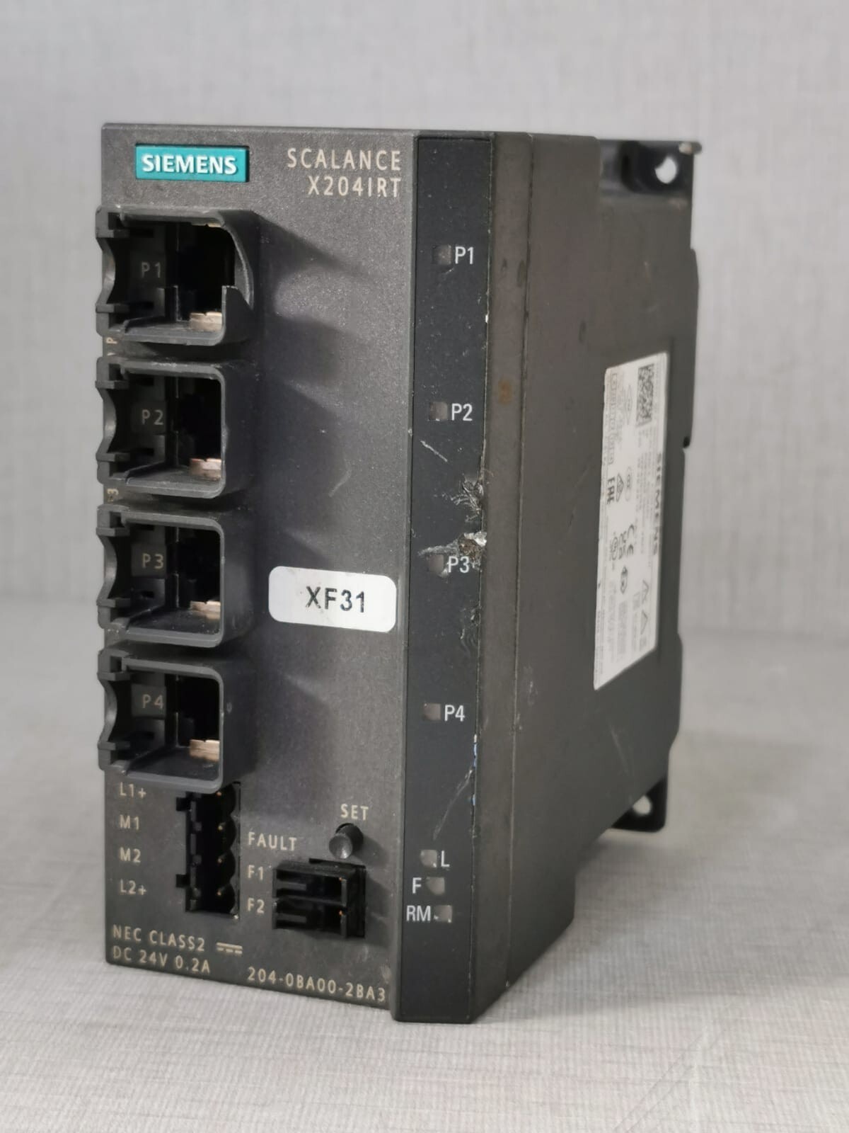 Siemens 6GK5204-0BA00-2BA3 Siemens SCALANCE X204IRT / 6GK5204-0BA00-2BA3 Simatic Ethernet Switch 6