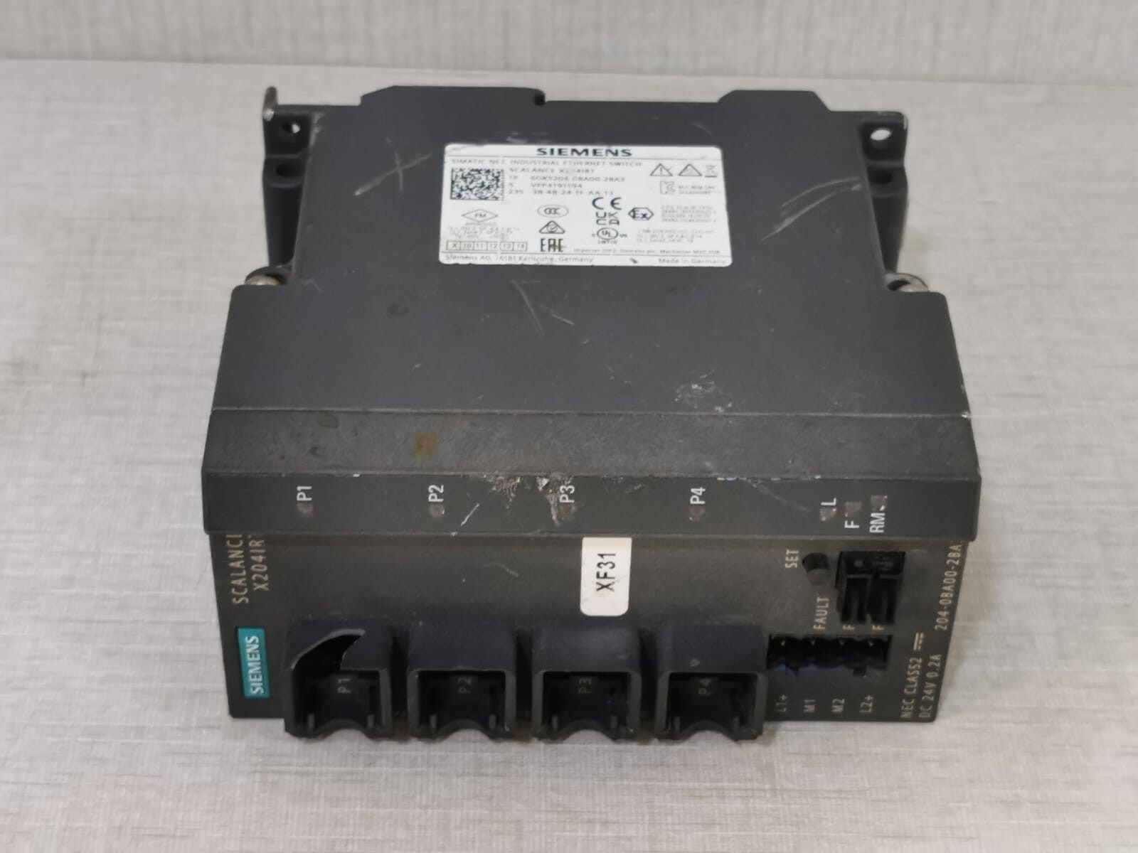 Siemens 6GK5204-0BA00-2BA3 Siemens SCALANCE X204IRT / 6GK5204-0BA00-2BA3 Simatic Ethernet Switch 10