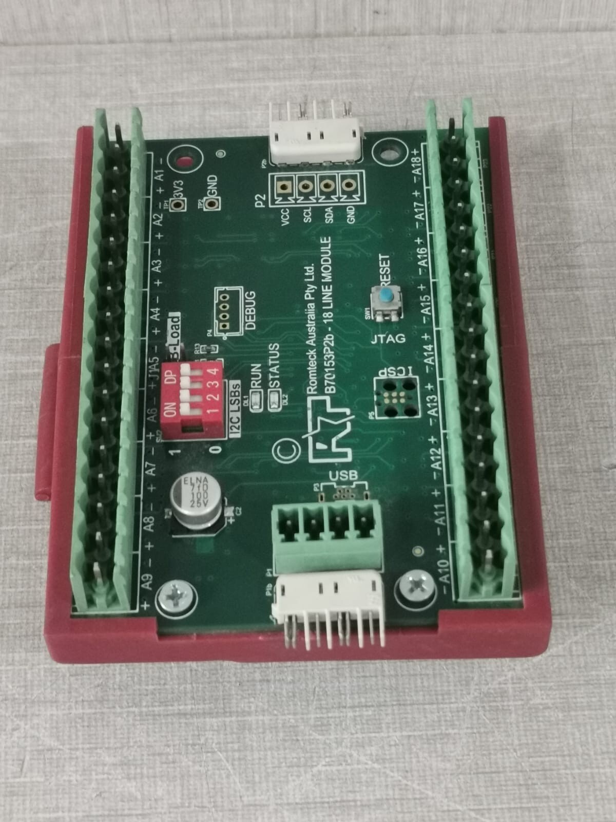 Romteck B70153P2B Romteck B70153P2b 18 Line Module PCB Card 7