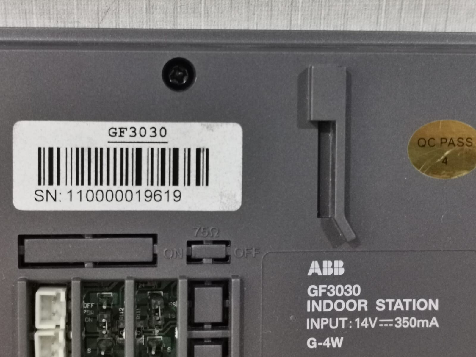 ABB GF3030 ABB GF3030 INDOOR STATION INPUT 14V 2