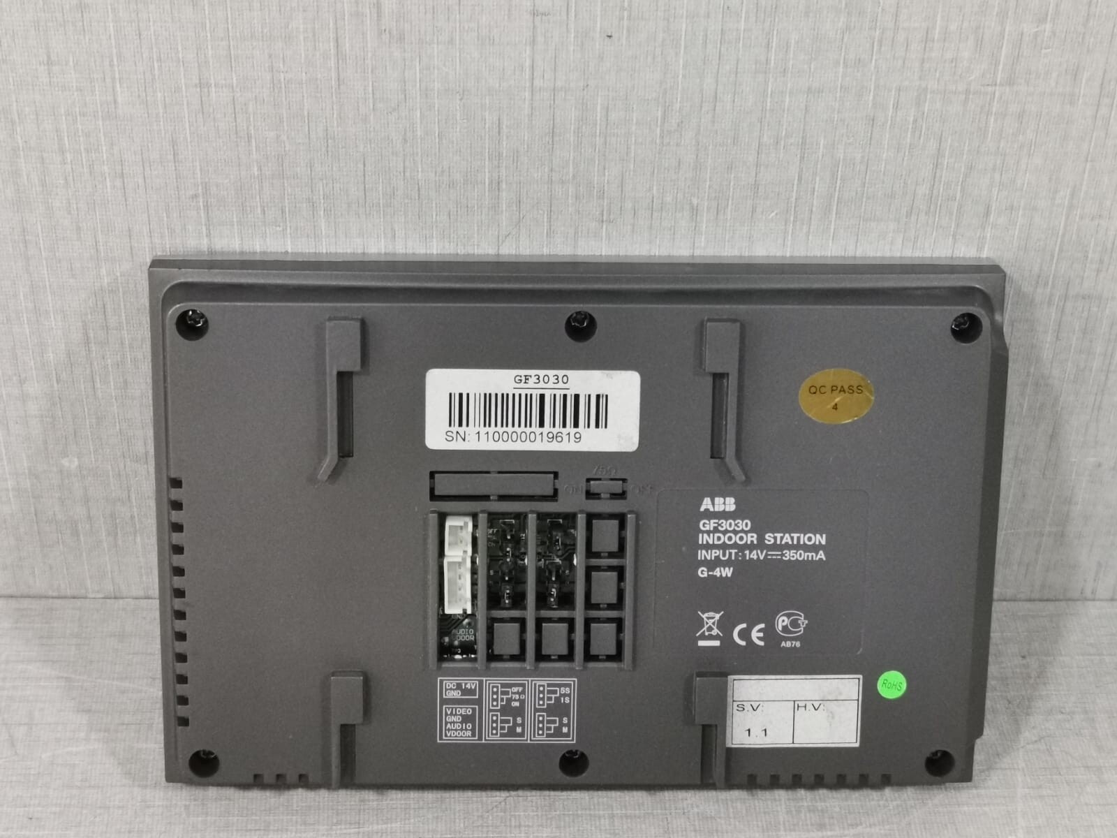 ABB GF3030 ABB GF3030 INDOOR STATION INPUT 14V 3