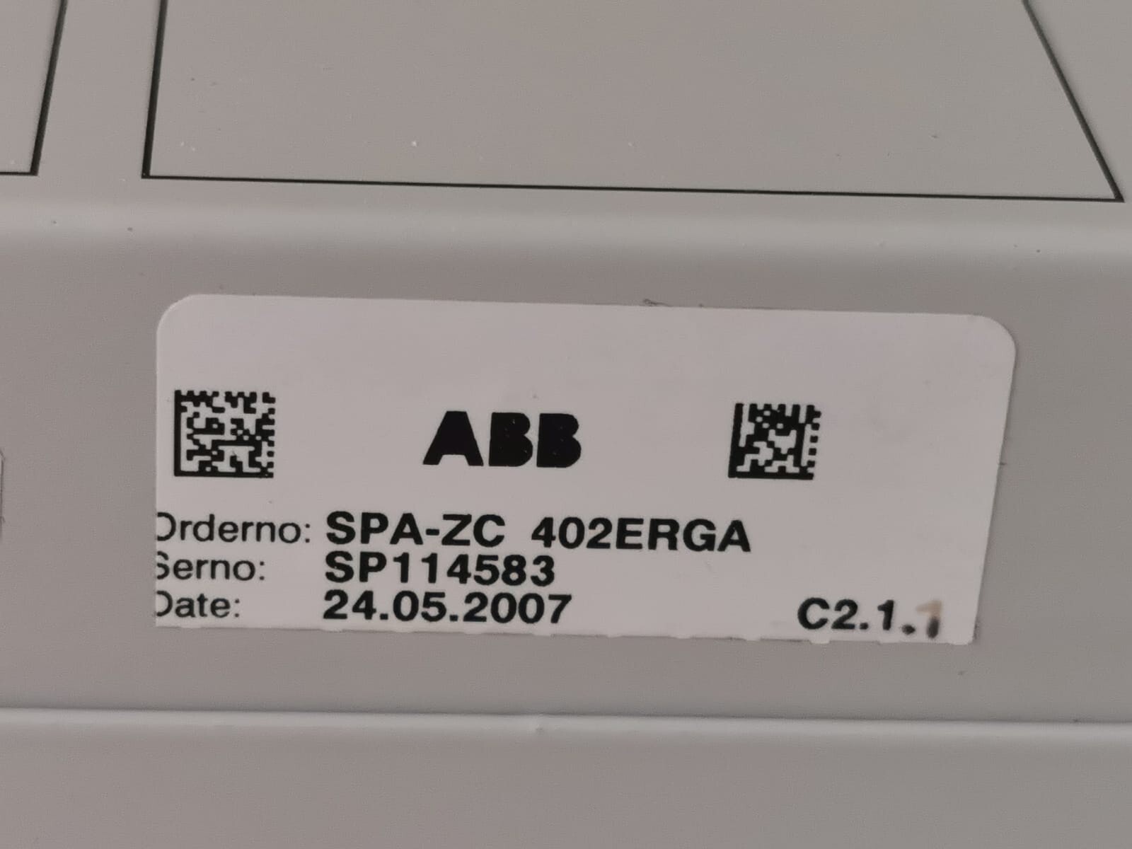 ABB SPA-ZC 402 ABB SPA-ZC 402 ETHERNET ADAPTER REV C2.1.1 7