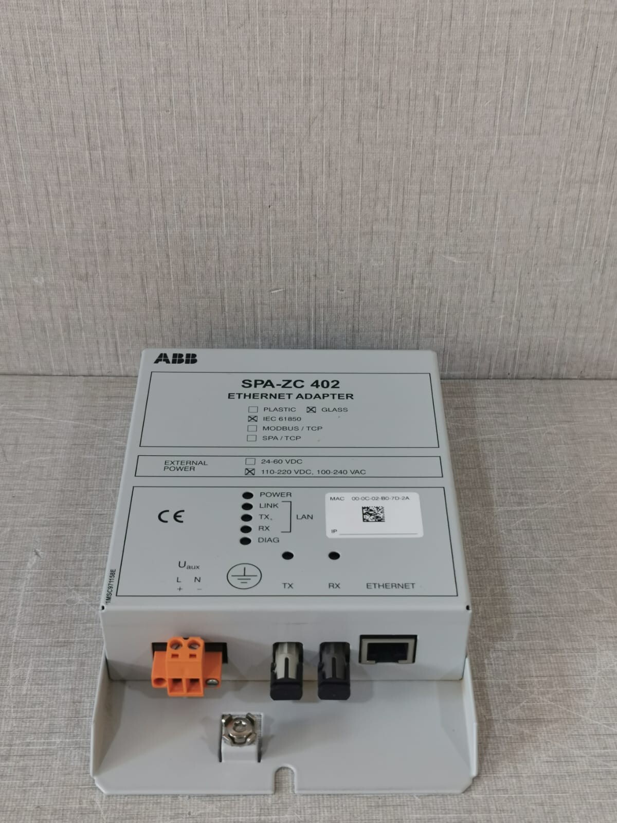 ABB SPA-ZC 402 ABB SPA-ZC 402 ETHERNET ADAPTER REV C2.1.1 10
