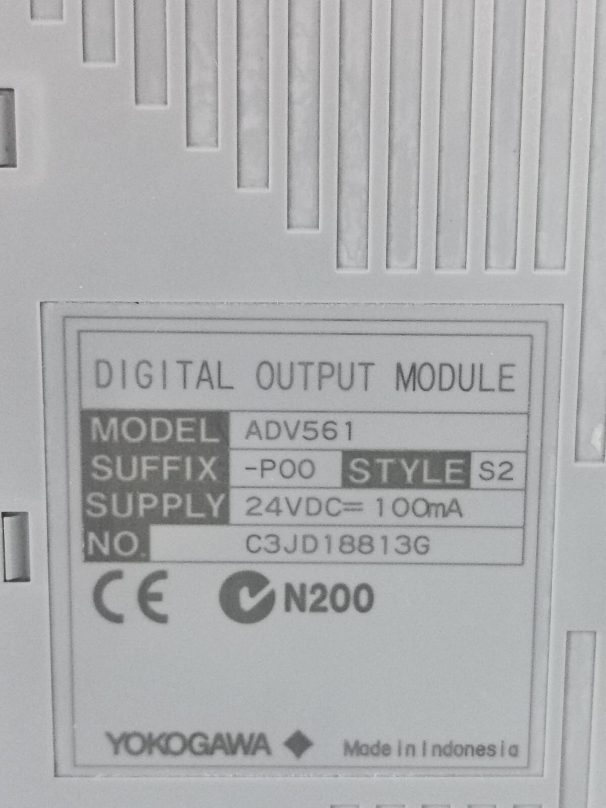 Yokogawa ADV561-P00 S2 YOKOGAWA ADV561-P00 S2 DIGITAL OUTPUT MODULE 4