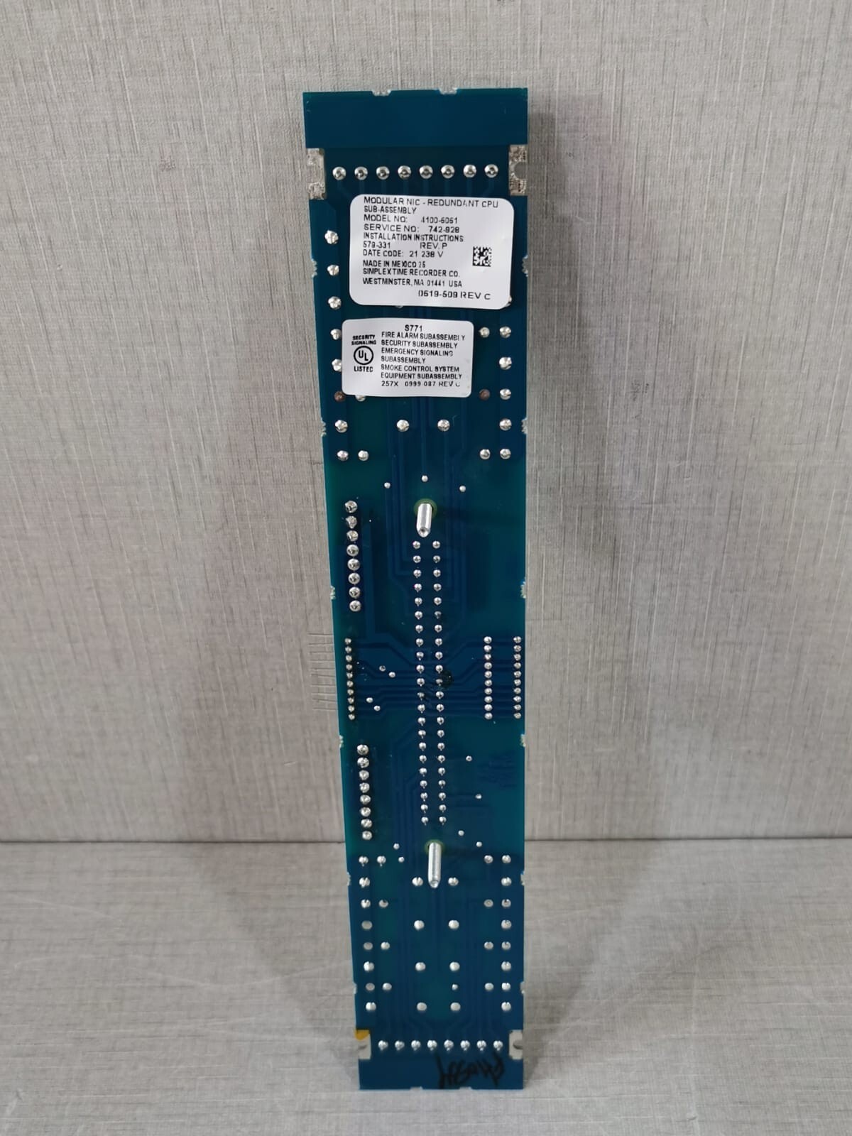 Simplex 4100-6061 Simplex 4100-6061 Modular Network Interface for REDUNDANT PCB Card 6