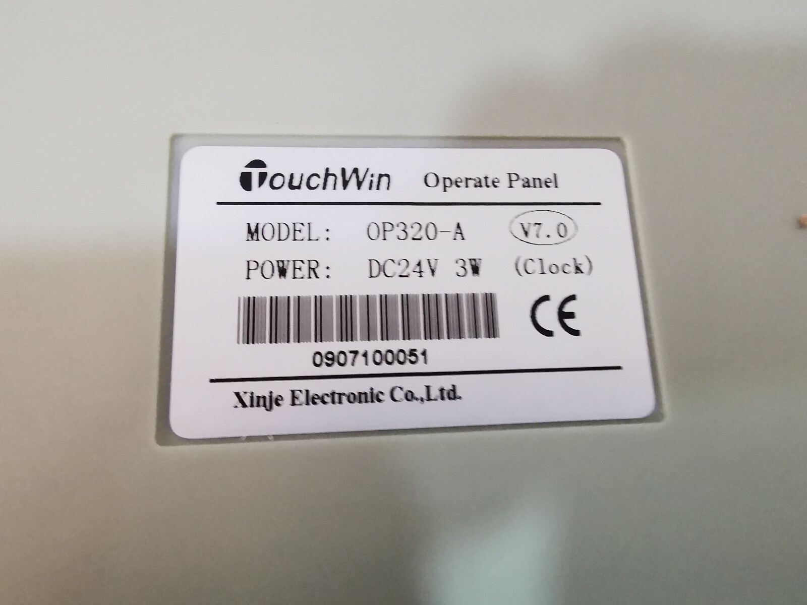 XINJE OP320-A V7.0 Operate Panel DC24V 2