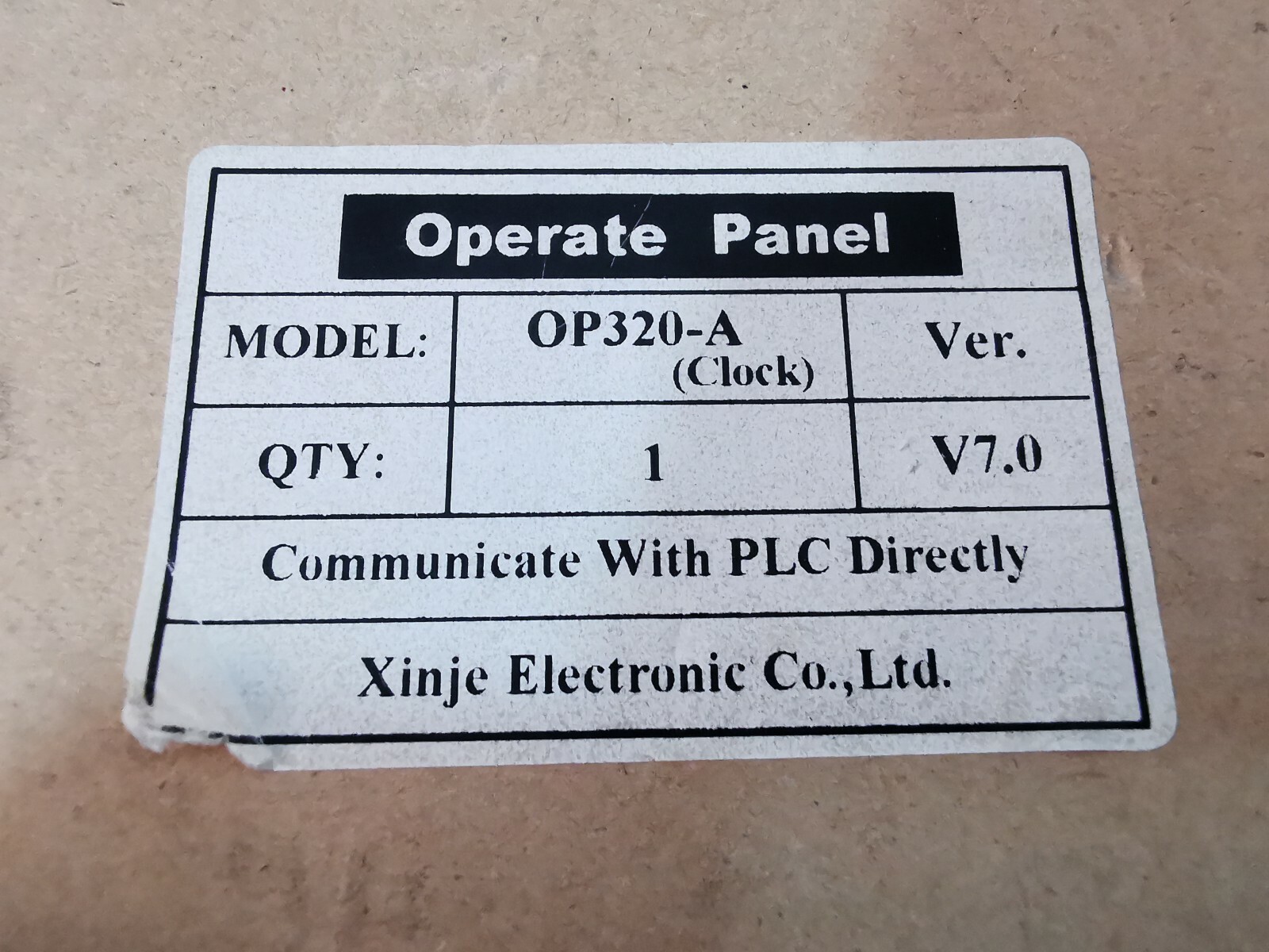 XINJE OP320-A V7.0 Operate Panel DC24V 4
