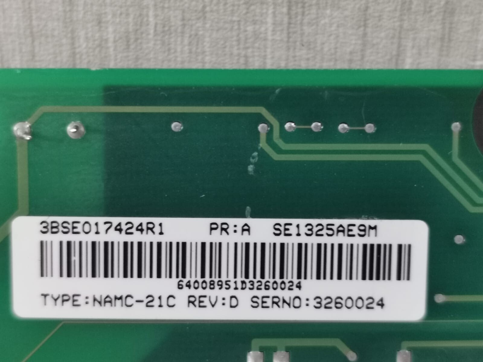 ABB 3BSE01742R1 ABB NAMC-21C REV.D 3BSE01742R1 CONTROL BOARD 9