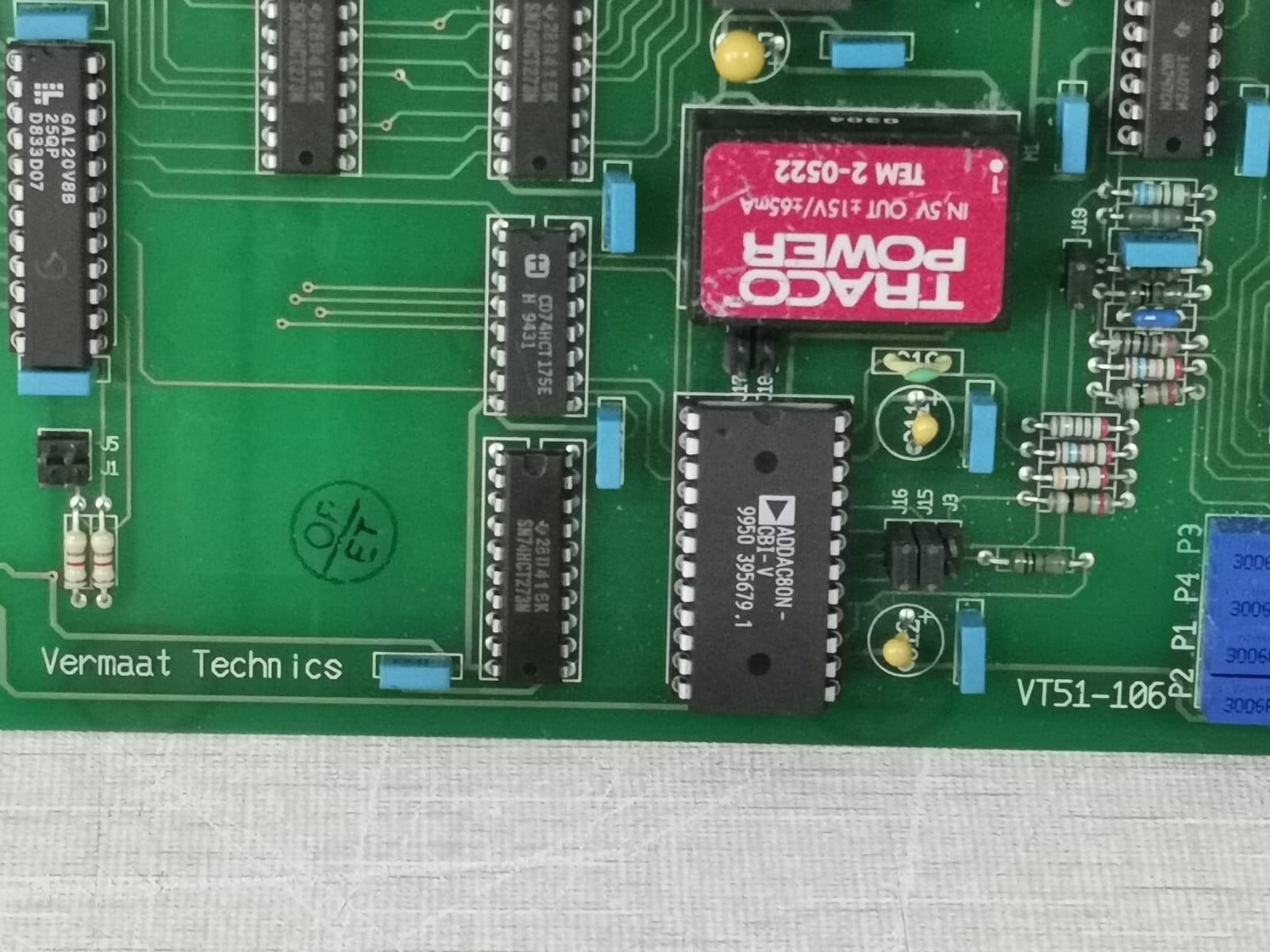 Vermaat Technics VT51-106 Vermaat Technics VT51-106 DAC Card Printed Circuit Board 2
