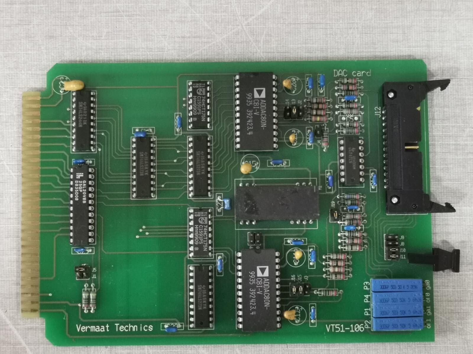 Vermaat Technics VT51-106 Vermaat Technics VT51-106 DAC Card PRINTED CIRCUIT BOARD 3
