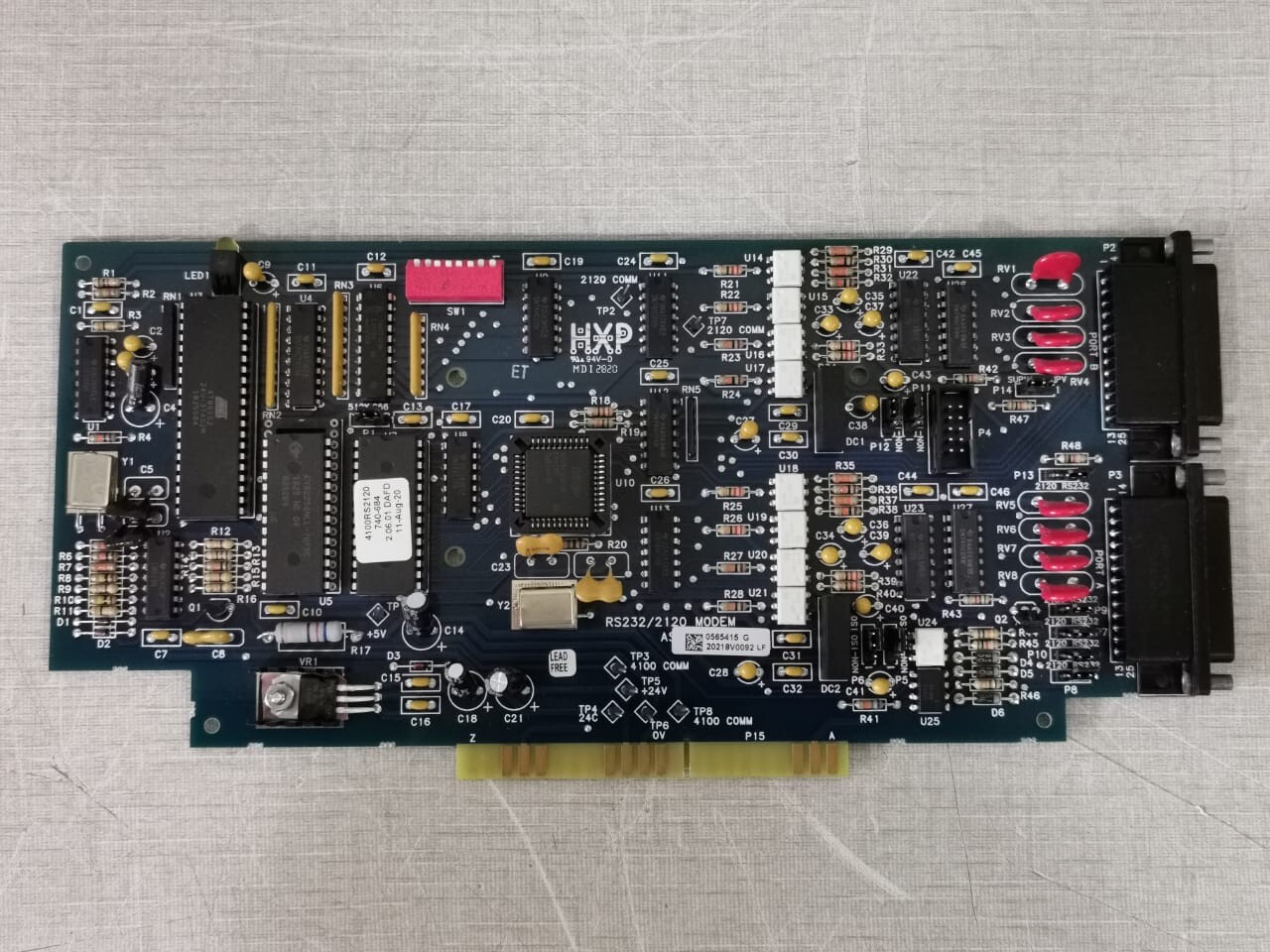 Simplex 4100-6038 Simplex 4100-6038 Dual RS232 Interface PCB Card 742-704 Rev. E 5