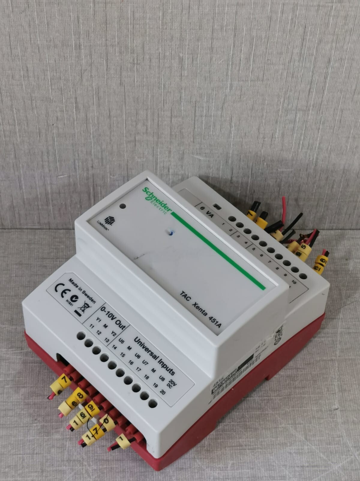 SCHNEIDER ELECTRIC/LONMARK 007302850 SCHNEIDER ELECTRIC/LONMARK TAC XENTA 451A UNIVERSAL I/O MODULE 007302850 4