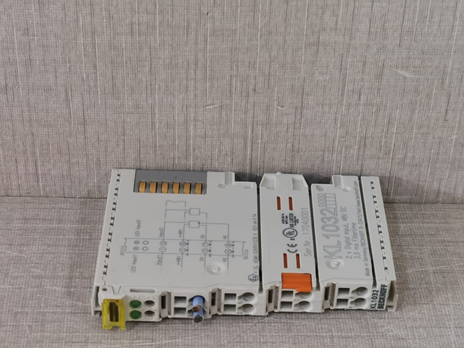 BECKOFF INPUT-48 BECKOFF KL1032 2-channel digital input, 48 V DC, 3 ms BUS TERMINAL 7