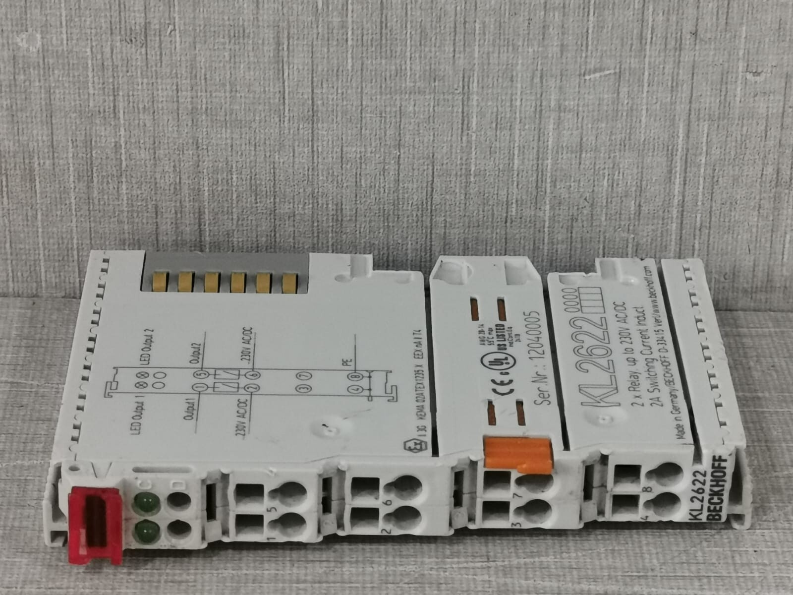 BECKOFF KL2622 BECKOFF KL2622 2-CHANNEL RELAY BUS TERMINAL 7