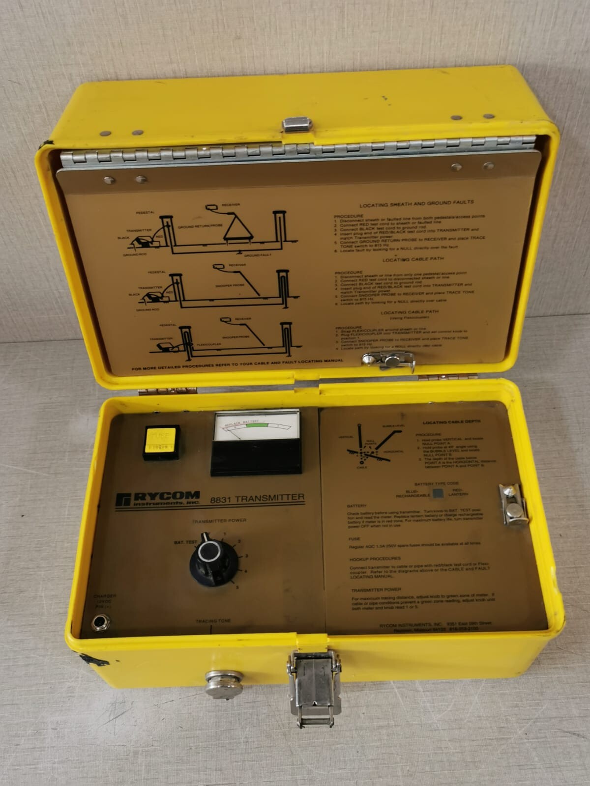 RYCO 8831 Transmitter Cable Fault Locator