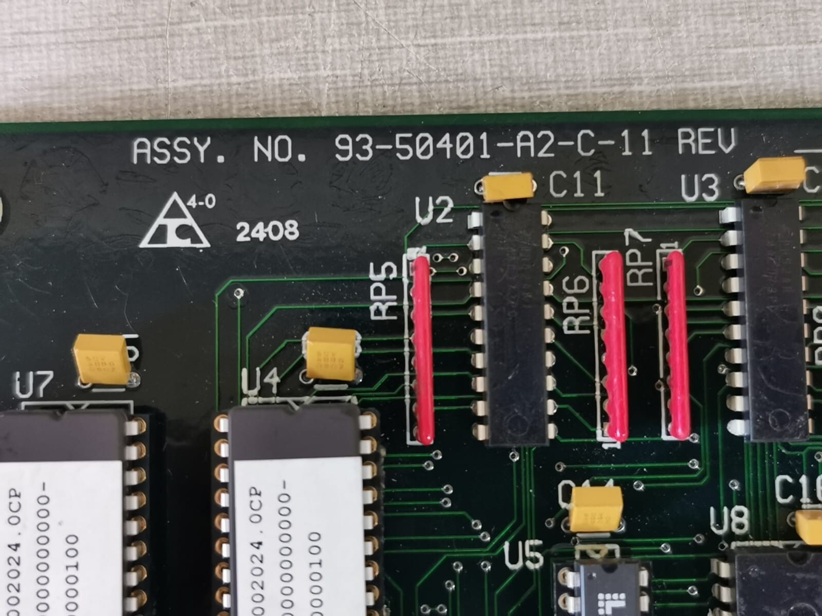 ELCOM ELCOM-93 ELCOM 93-50401-A2-C-11 /93-50401-A3-C-13 REV.B CPU BOARD 2