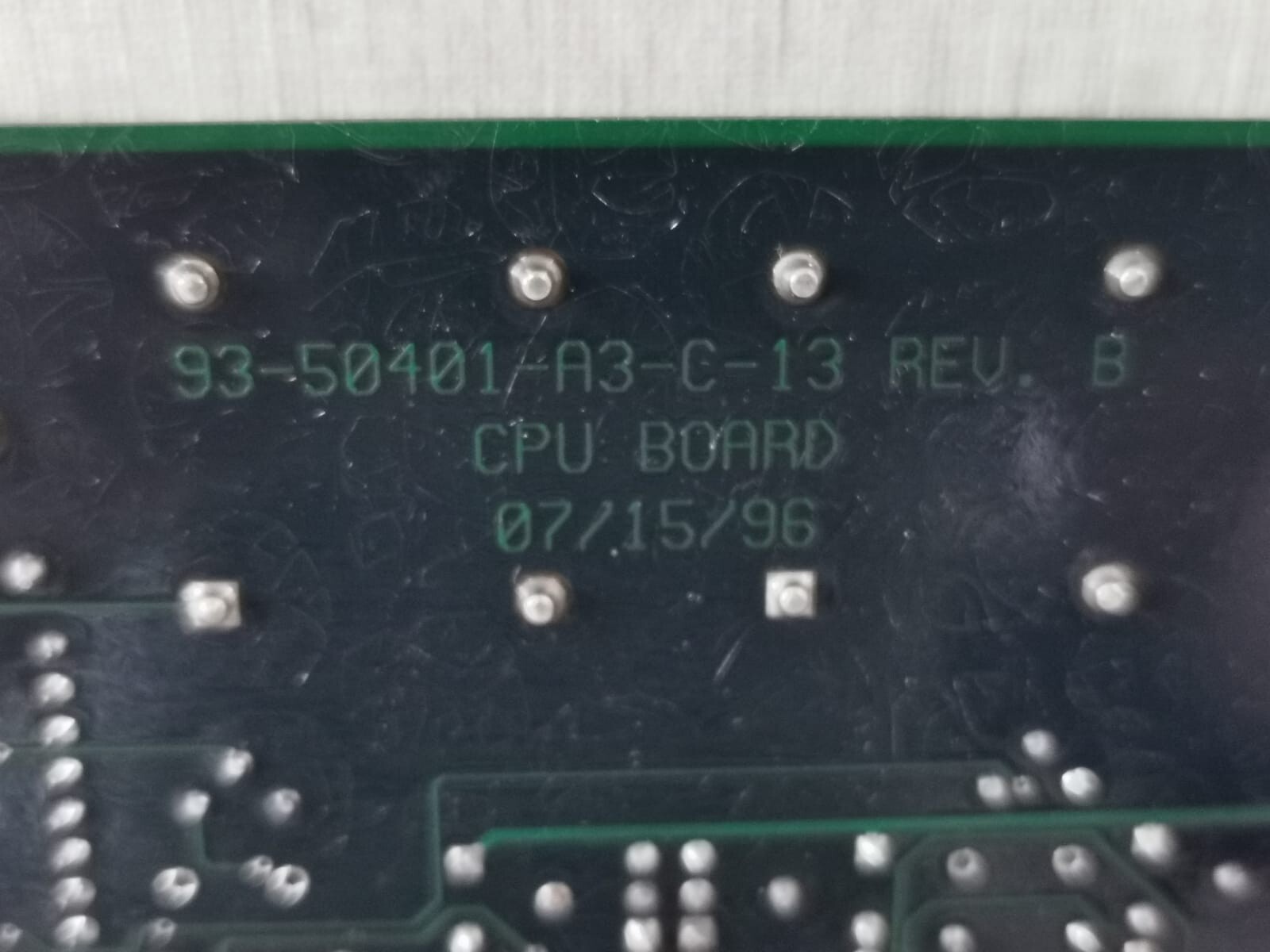ELCOM ELCOM-93 ELCOM 93-50401-A2-C-11 /93-50401-A3-C-13 REV.B CPU BOARD 5