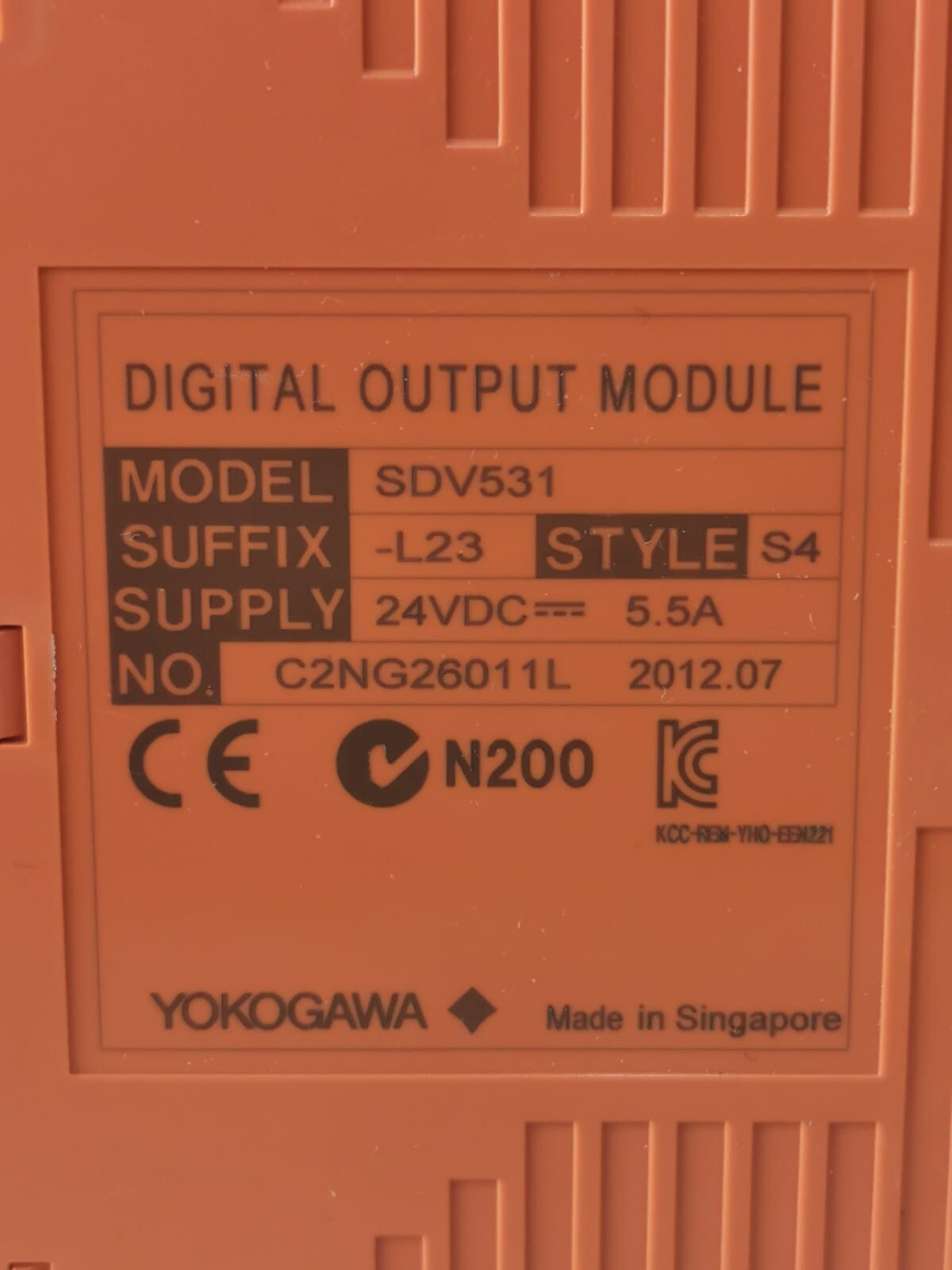 Yokogawa SDV531-L23-S4 Yokogawa SDV531-L23-S4 Digital Output Module 3