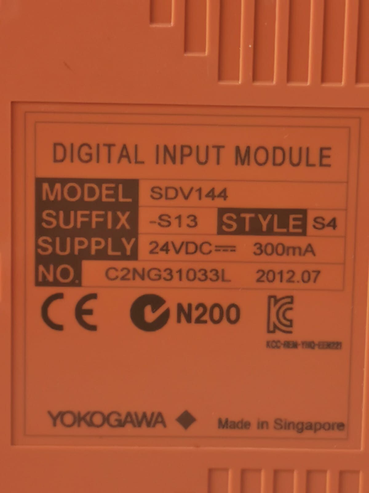 Yokogawa SDV144-S13-S4 Yokogawa SDV144-S13-S4 Digital Input Module 3