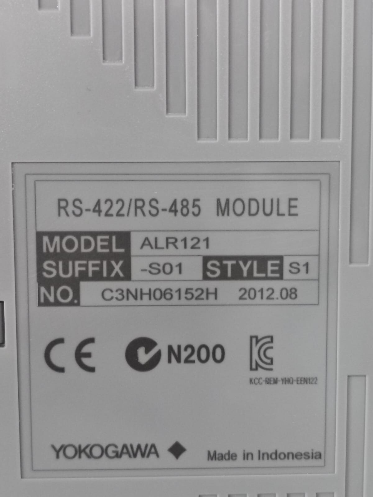 Yokogawa ALR121-S01-S1 ALR121-S01-S1 YOKOGAWA RS-422/RS-485 MODULE 3