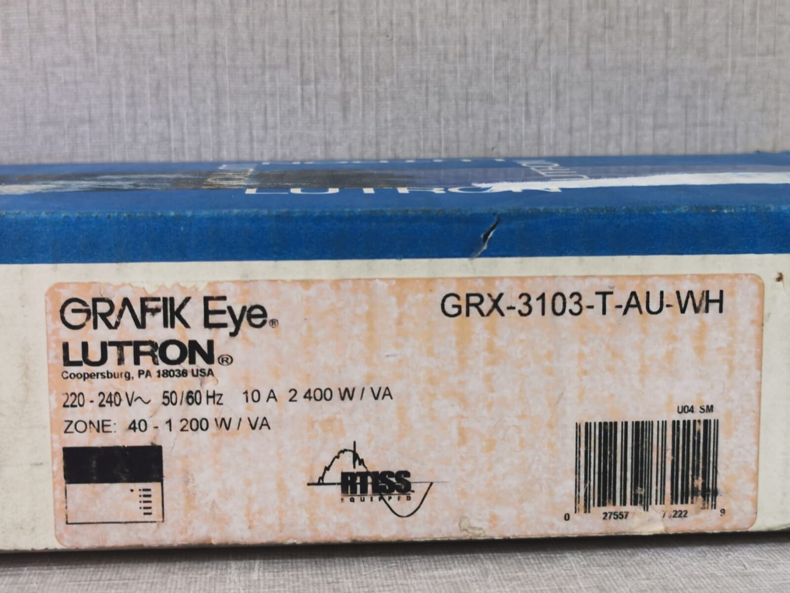 Lutron EYE-3000 LUTRON GRX-3101-T-AU-WH GRAFIK EYE 3000 SERIES CONTROL UNIT 10