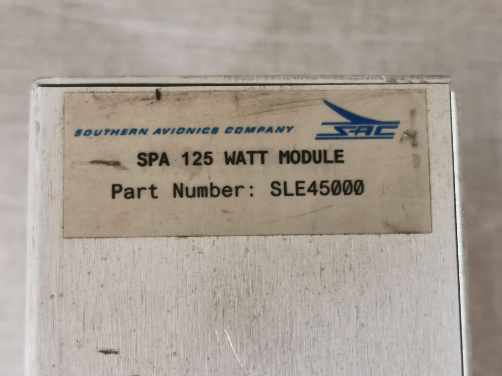 UNKNOWN SLE45000 Southern Avionics Company Switching Power Amplifier 125 WATT Module / SLE45000 2