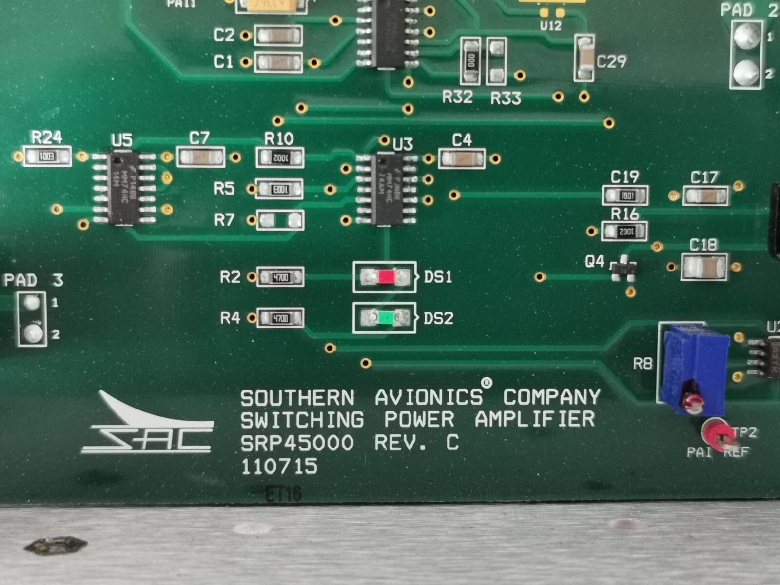 UNKNOWN SLE45000 Southern Avionics Company Switching Power Amplifier 125 WATT Module / SLE45000 6