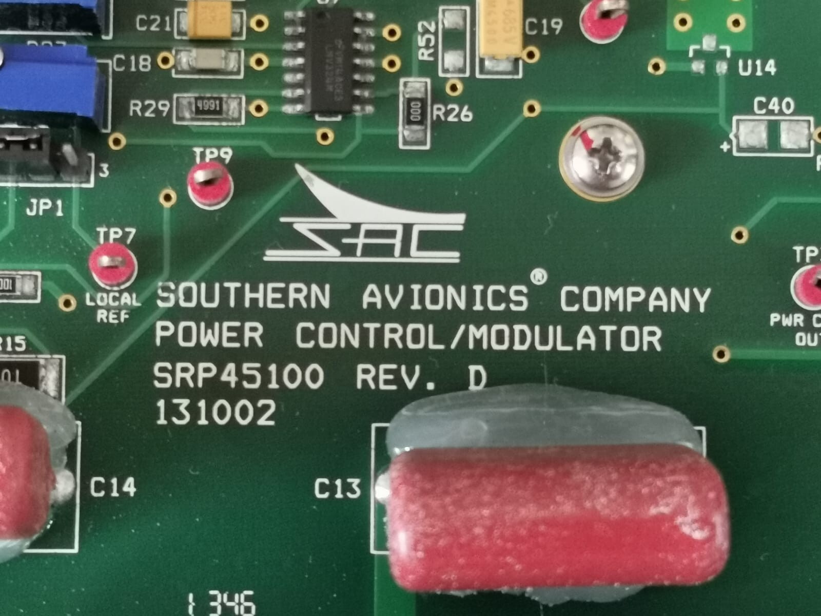 SAC Southern Avionics SLE45100 SAC Southern Avionics Company Power Control Modulator Module SLE45100 4