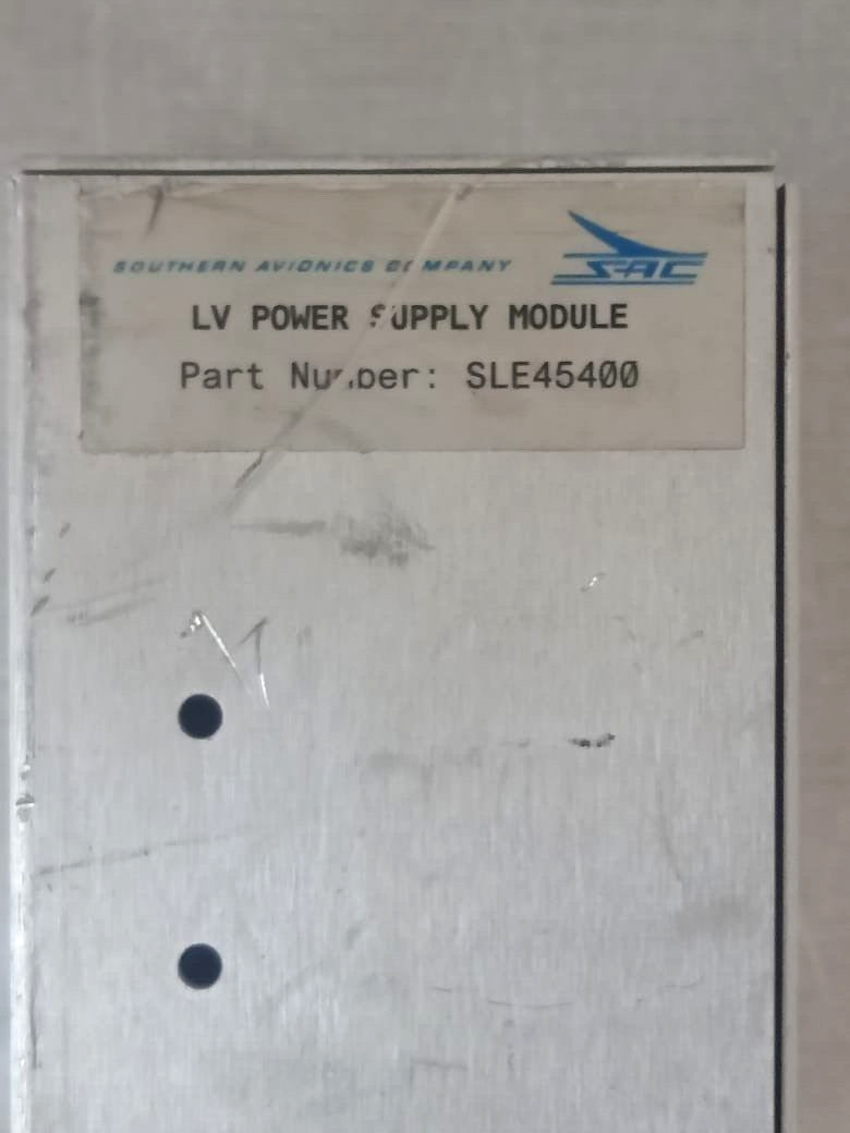 SAC Southern Avionics SLE45400 SAC Southern Avionics Company LV Power Supply Module Part No: SLE45400 5