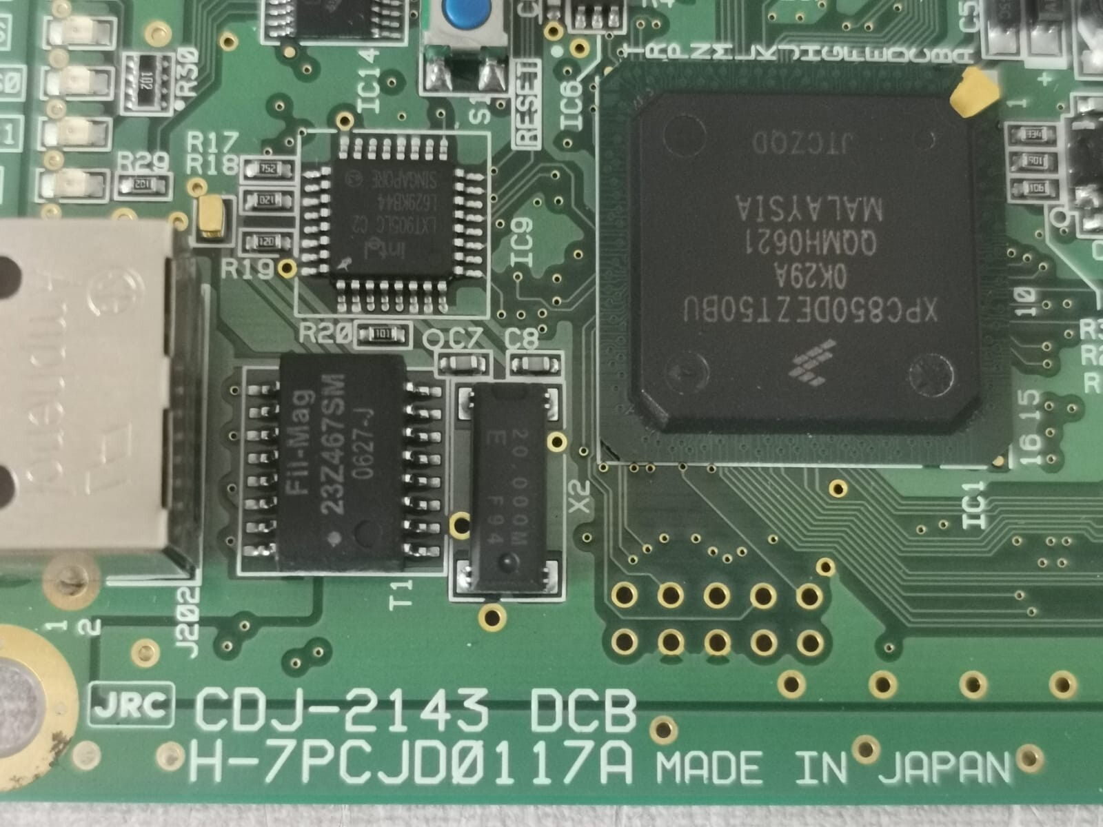 JRC H-7PCJD0117A JRC CDJ-2143 DCB H-7PCJD0117A PCB BOARD - WITHOUT ORIGINAL BOX 3