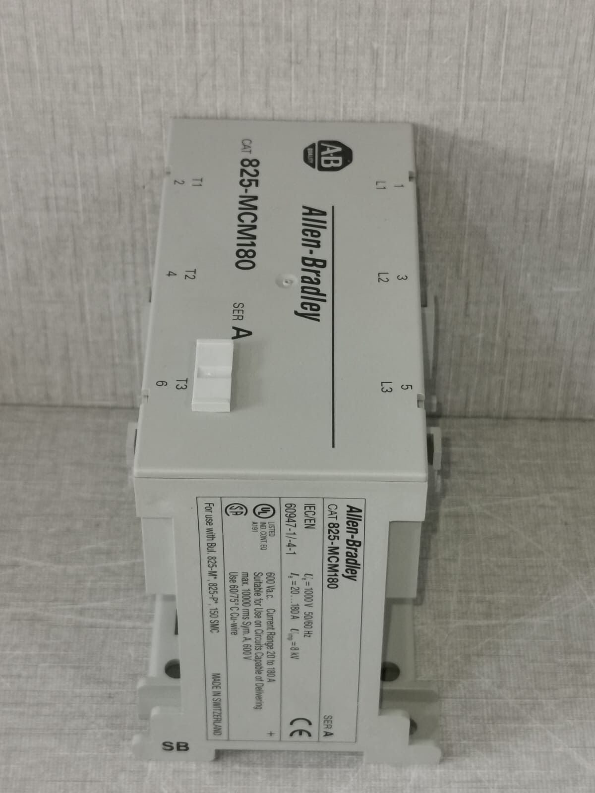 Allen-Bradley 825-MCM180 ALLEN-BRADLEY 825-MCM180 SER A CONVERTER MODULE - W/ FILTHY BOX 6