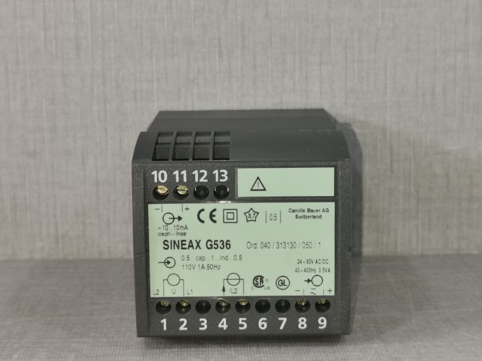 CAMILLE BAUER SINEAX G536 CAMILLE BAUER AG SINEAX G536 Power Factor Transducer 2