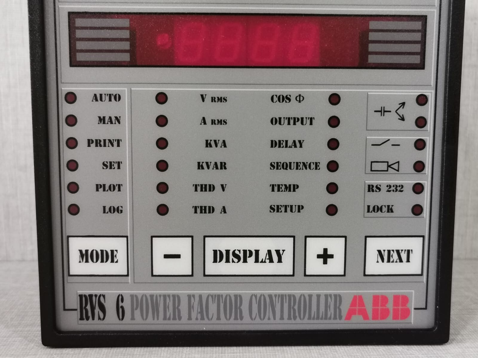 ABB 20.050.82225 ABB RVS 6 /20.050.82225 POWER FACTOR CONTROLLER 100-120V 50-60HZ 3