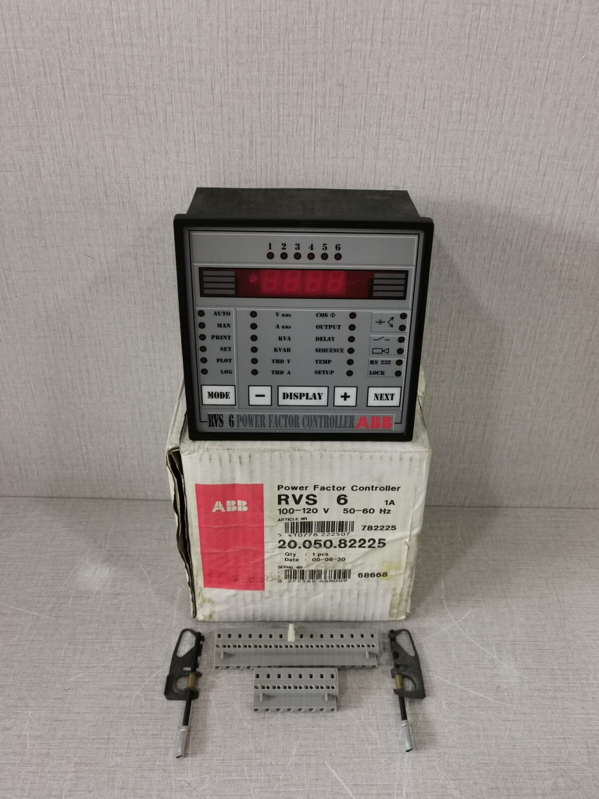 ABB RVS 6 /20.050.82225 POWER FACTOR CONTROLLER 100-120V 50-60HZ